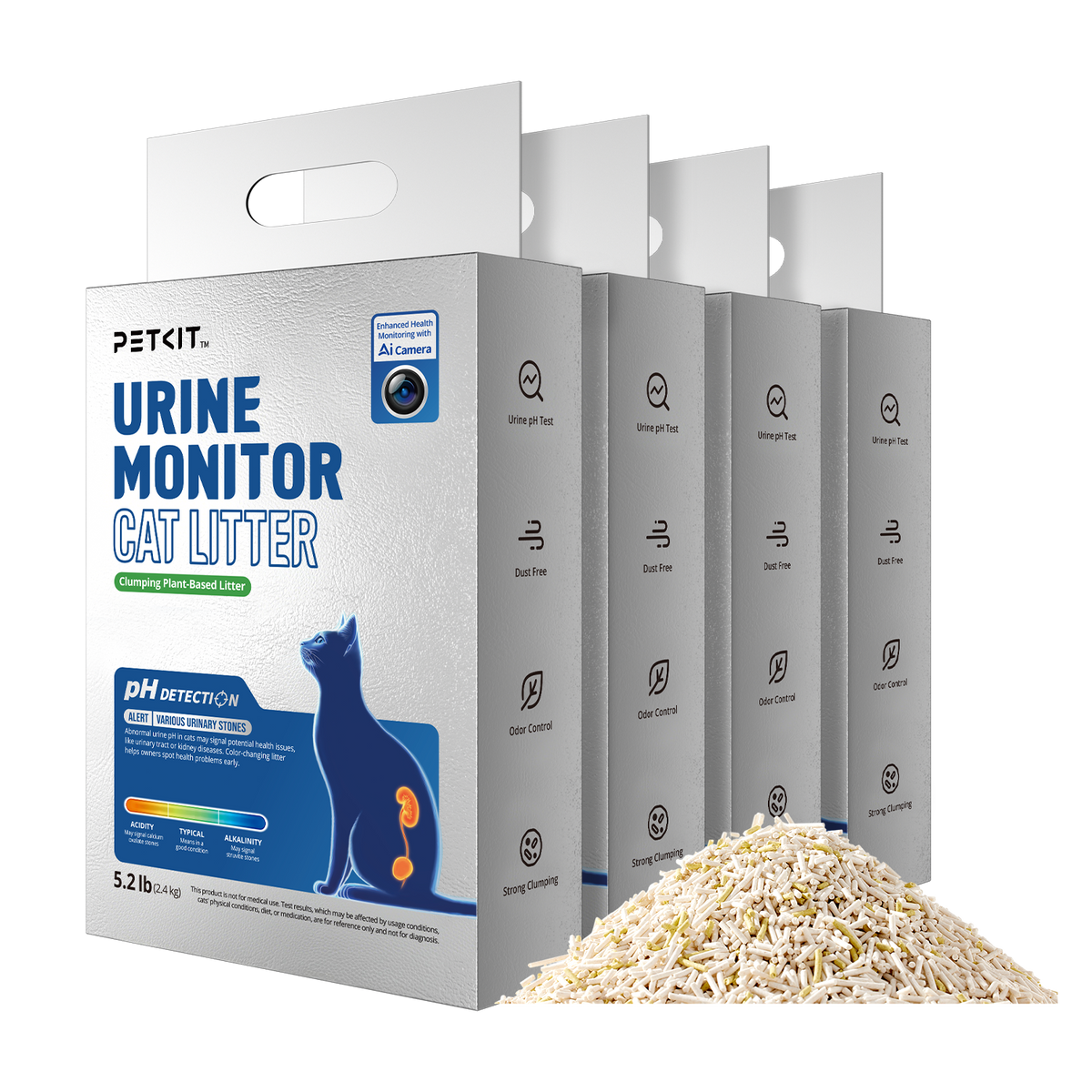 PETKIT urine monitor cat litter, granule texture